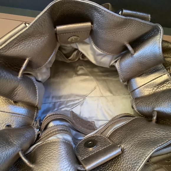 Michael Kors Metallic Leather Handbag - Picture 4 of 4